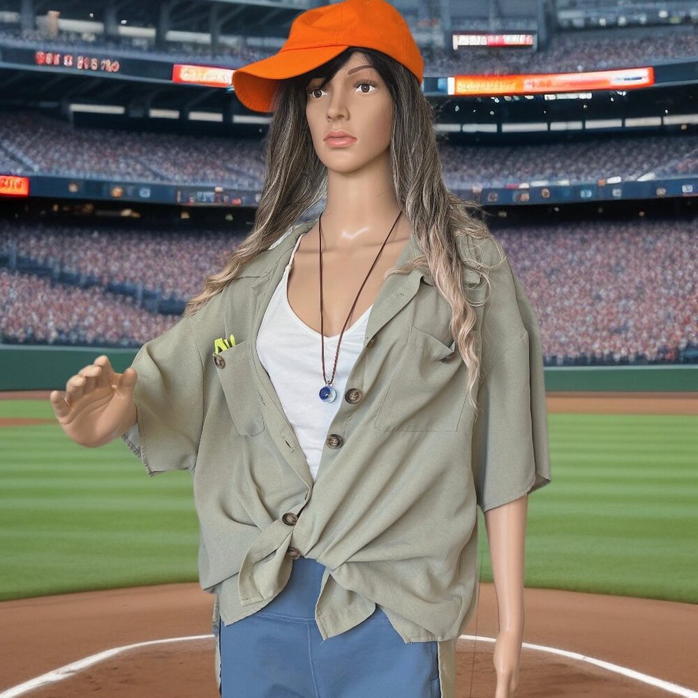 SHEIN Button-Up Casual Collard Shirt